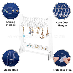 1 Set Transparent Acrylic Earring Hanging Display Stands&nbsp;EDIS-FH0001-07