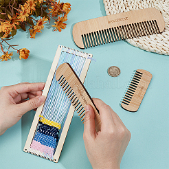 3Pcs 3 Styles Plywood Hand Knitting Comb Tools&nbsp;DIY-BC0015-36