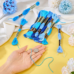 21 Bundles 21 Colors Polyester Embroidery Floss&nbsp;OCOR-TA0002-86