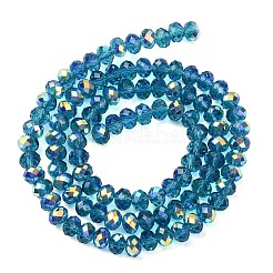 Electroplate Transparent Glass Beads Strands&nbsp;EGLA-A046-01B-10