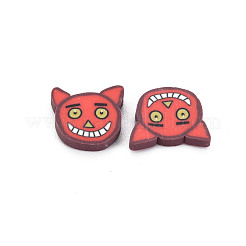 Halloween Handmade Polymer Clay Cabochons&nbsp;CLAY-N006-108