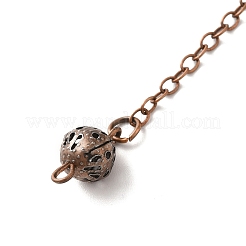 Rack Plating Brass Dowsing Pendulum Big Pendants&nbsp;KK-H444-03