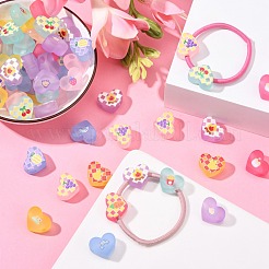 Transparent Printed Acrylic Beads&nbsp;MACR-S373-124-H
