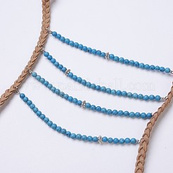 Natural & Synthetic Mixed Stone Tiered Necklaces&nbsp;NJEW-JN02124
