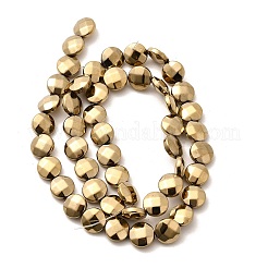 Electroplated Synthetic Non-magnetic Hematite Beads Strands&nbsp;G-L368-15B-02