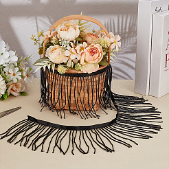 1 Yard Polyester Tassel Lace Ribbon&nbsp;SRIB-FG0001-29A