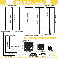 16Pcs Acrylic Binding Tools Set&nbsp;AJEW-UN0005-74B
