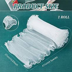 1Pc Organza Gauze Pleated Lace Trim&nbsp;OCOR-BC0006-99C