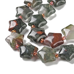 Natural African Bloodstone Beads Strands&nbsp;G-NH0005-003