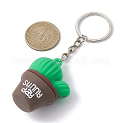 Cartoon Cactus PVC Plastic Keychain&nbsp;KEYC-JKC00667