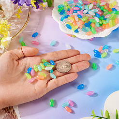 500Pcs Luminous Transparent Acrylic Beads&nbsp;MACR-TA0002-57A