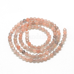 Natural Sunstone Beads Strands&nbsp;G-S264-18-2mm