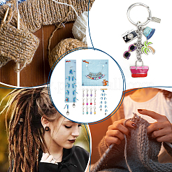 Knitting Row Counter Chains & Locking Stitch Markers Kits&nbsp;HJEW-AB00487
