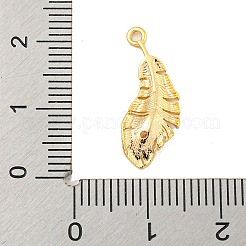 Brass Micro Pave Clear Cubic Zirconia Pendants&nbsp;KK-U015-12G