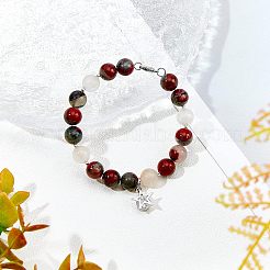 2 Strands Natural African Bloodstone Beads Strands&nbsp;G-OC0002-42