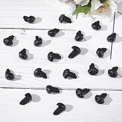 15Pcs Plastic Craft Safety Screw Dog Noses&nbsp;DOLL-GF0001-17