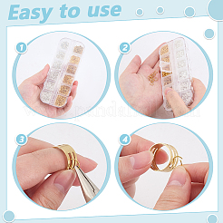 6 Styles Iron & 2Pcs Brass Open Jump Rings&nbsp;IFIN-ME0001-14S