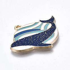 Eco-Friendly Alloy Enamel Pendants&nbsp;ENAM-Q437-033-NR
