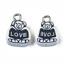 Handmade Polymer Clay Charms&nbsp;CLAY-S096-024