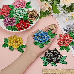 10Pcs 10 Colors Computerized Embroidery Cloth Iron on/Sew on Patches&nbsp;EMBR-ME0001-10