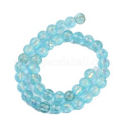 Handmade Foil Lampwork Beads Strands&nbsp;FOIL-K003-06A-07