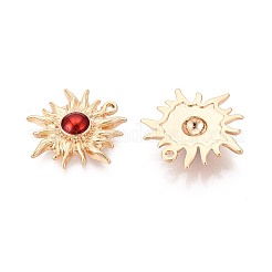 Brass with Enamel Pendants&nbsp;KK-T073-37G