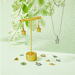 20Pcs 10 Style 201 & 304 Stainless Steel Pendants&nbsp;STAS-HY0001-15
