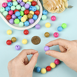 100Pcs Opaque Acrylic Beads&nbsp;OACR-PA0001-31B