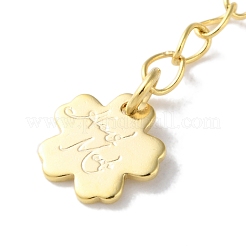 Brass Lobster Clasps & Ends with Chain&nbsp;KK-F880-33G
