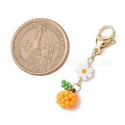Glass Seed Beaded Fruits Pendant Decorations&nbsp;HJEW-MZ00154