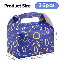 12Pcs Ring Printed Cardboard Paper Packing Boxes with Die Cut Hole Handles&nbsp;CON-WH0085-187