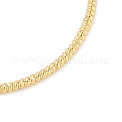 Brass Textured Wavy Open Cuff Bangle Making&nbsp;KK-U043-13G