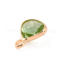Faceted Glass Pendants&nbsp;GLAA-WH0030-13KCG-08