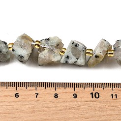 Raw Rough Natural Seaame Jasper Beads Strands&nbsp;G-Z087-A10