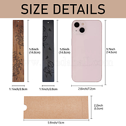 1 set Wood Bookmarks Set&nbsp;AJEW-CP0001-78J