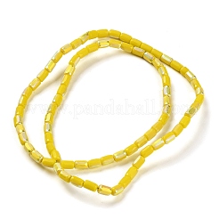 Frosted Opaque Glass Beads Strands&nbsp;GLAA-P058-07A