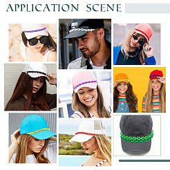 15Pcs Acrylic Link Hat Chains&nbsp;HJEW-AR00033