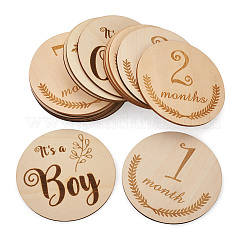 Basswood Milestone Cards&nbsp;WOOD-TA0001-41A