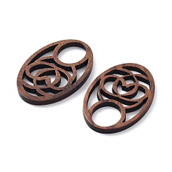 Walnut Wood Hollow Cabochons&nbsp;WOOD-Q051-02A