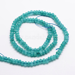 Dyed Natural Malaysia Jade Rondelle Beads Strands&nbsp;G-E316-2x4mm-29