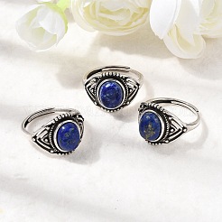 Natural Gemstone Finger Rings&nbsp;RJEW-A084-06AS