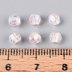 Transparent Spray Painted Glass Beads&nbsp;EGLA-N018-4mm-08