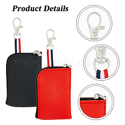 4Pcs 2 Colors PU Leather Waist Bag with Zipper&nbsp;KBAG-HY0001-01