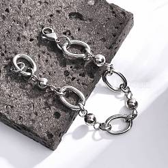 Tarnish Resistant 304 Stainless Steel Chain Bracelets&nbsp;BJEW-L661-09P