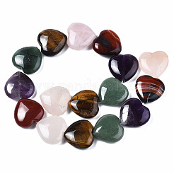 Natural Green Aventurine & Rose Quartz & Red Agate & Tiger Eye & Amethyst Beads Strands&nbsp;G-S364-096