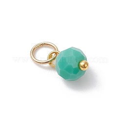 21Pcs Glass Rondelle Bead Charms&nbsp;PALLOY-JF04545