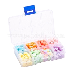240Pcs 8 Colors Opaque Acrylic Multi-Strand Links&nbsp;MACR-YW0001-45