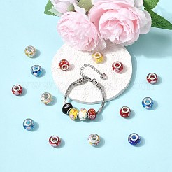 Rondelle Lampwork Large Hole European Beads&nbsp;LPDL-R003-02