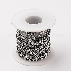 Tarnish Resistant 304 Stainless Steel Rolo Chains&nbsp;CHS-L015-51