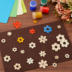 100Pcs Wooden Cabochons&nbsp;WOOD-SC0001-72